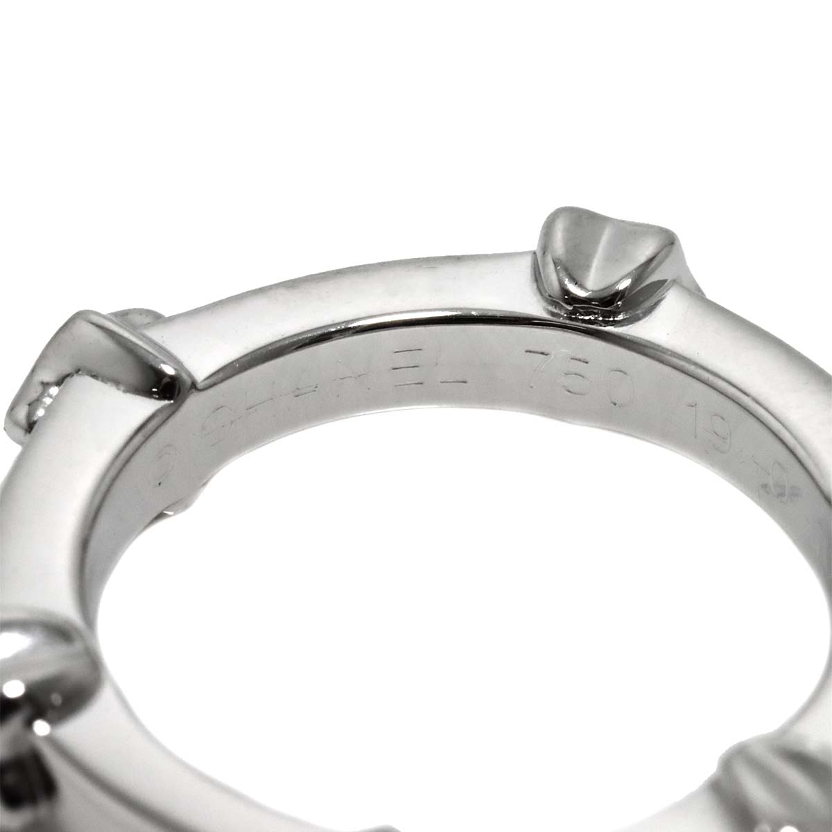 CHANEL Comet Diamond Ring 18K White Gold 750 size49 4.75-5(US)