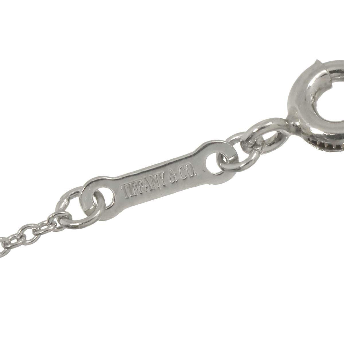 Open Heart Necklace Platinum