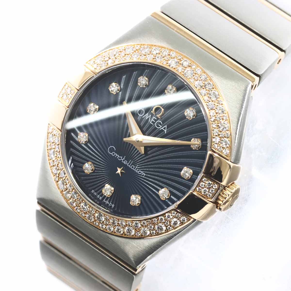 Constellation 123 25 27 60 53 001 K18PG Diamond Bezel Watch