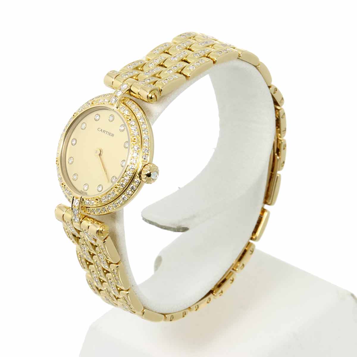 panthere Vendome 750 Gold Diamond Bezel Ladies Watch