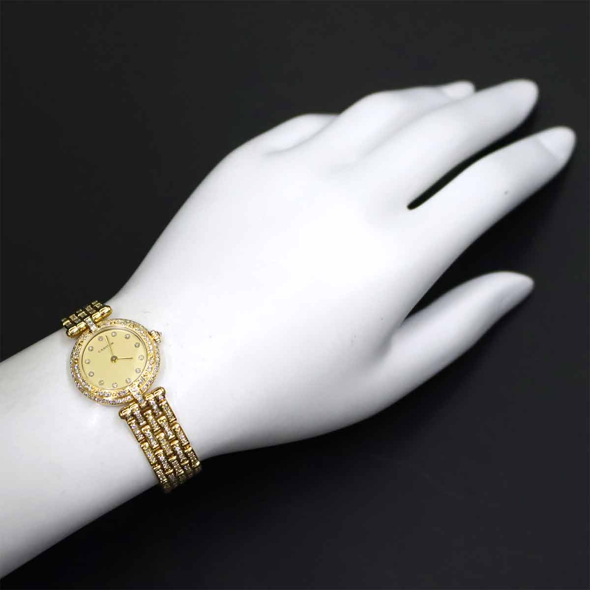 panthere Vendome 750 Gold Diamond Bezel Ladies Watch