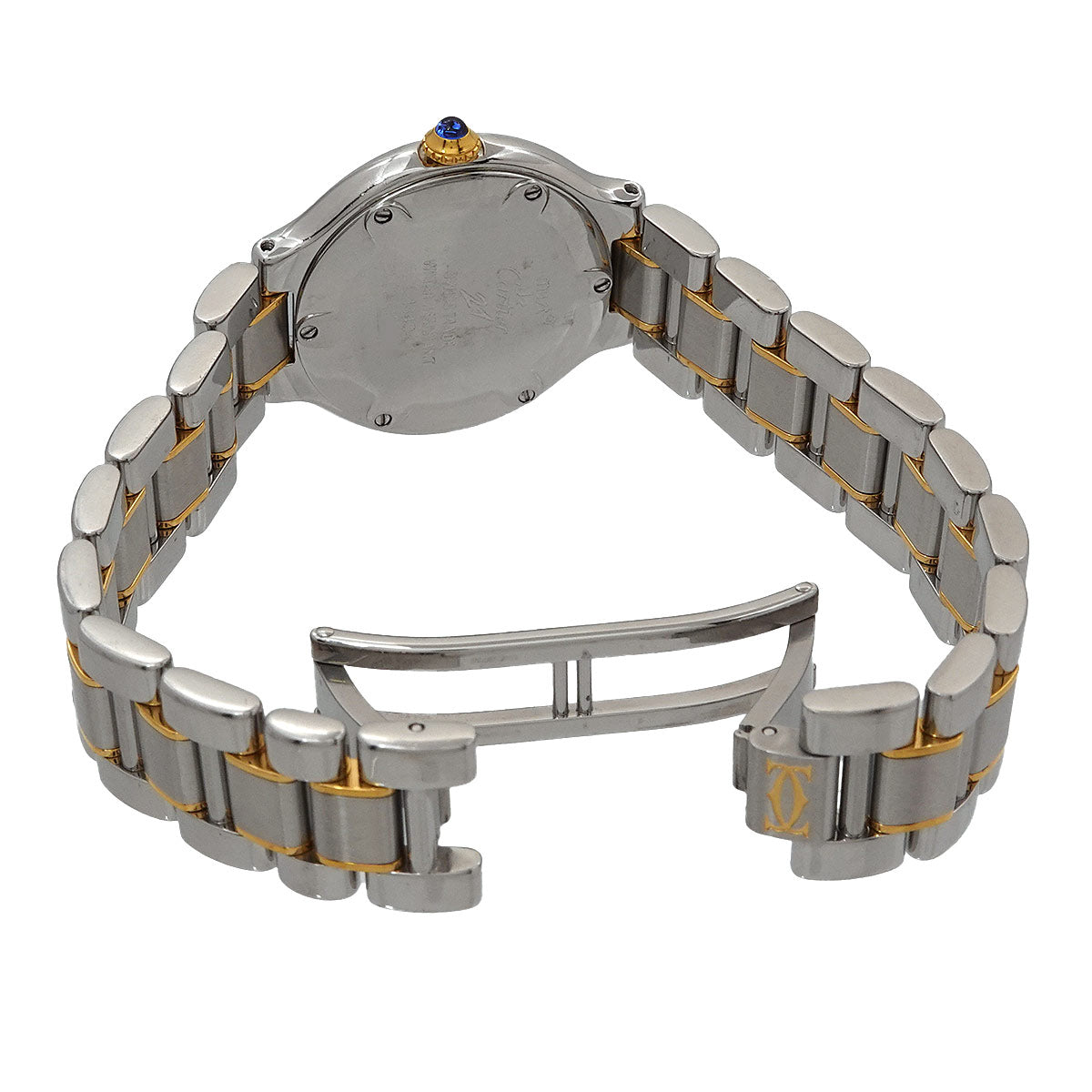 Must 21 Two Tone W10075R6 Quartz Silver Gold Dial Ladies