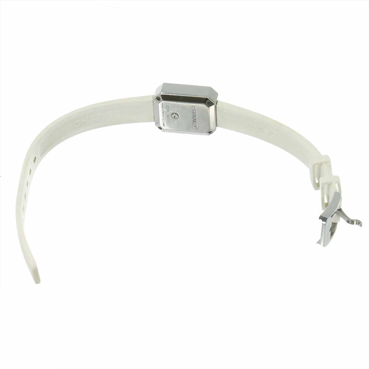 Premiere H2433 Diamond Bezel Rubber White Shell Dial Ladies