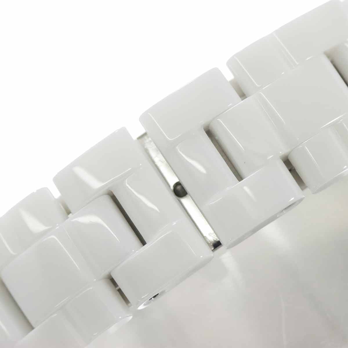 J12 33mm H1630 Bezel Black Diamond Quartz White Dial Ladies