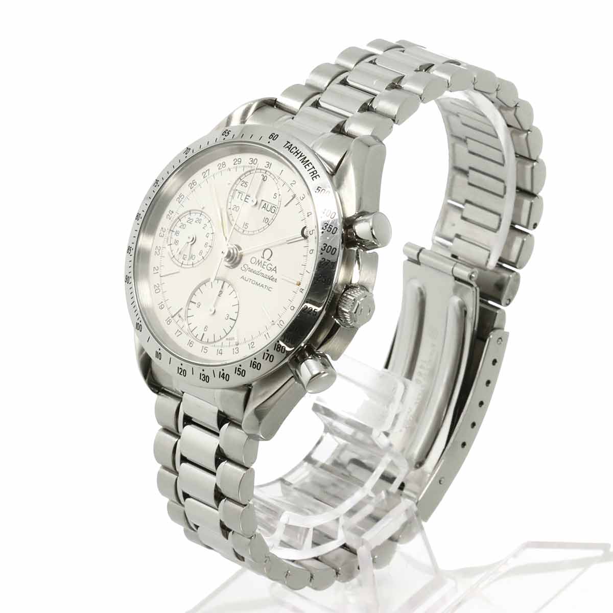 Speedmaster 3521 30 Triple calendar Chronograph Silver Dial