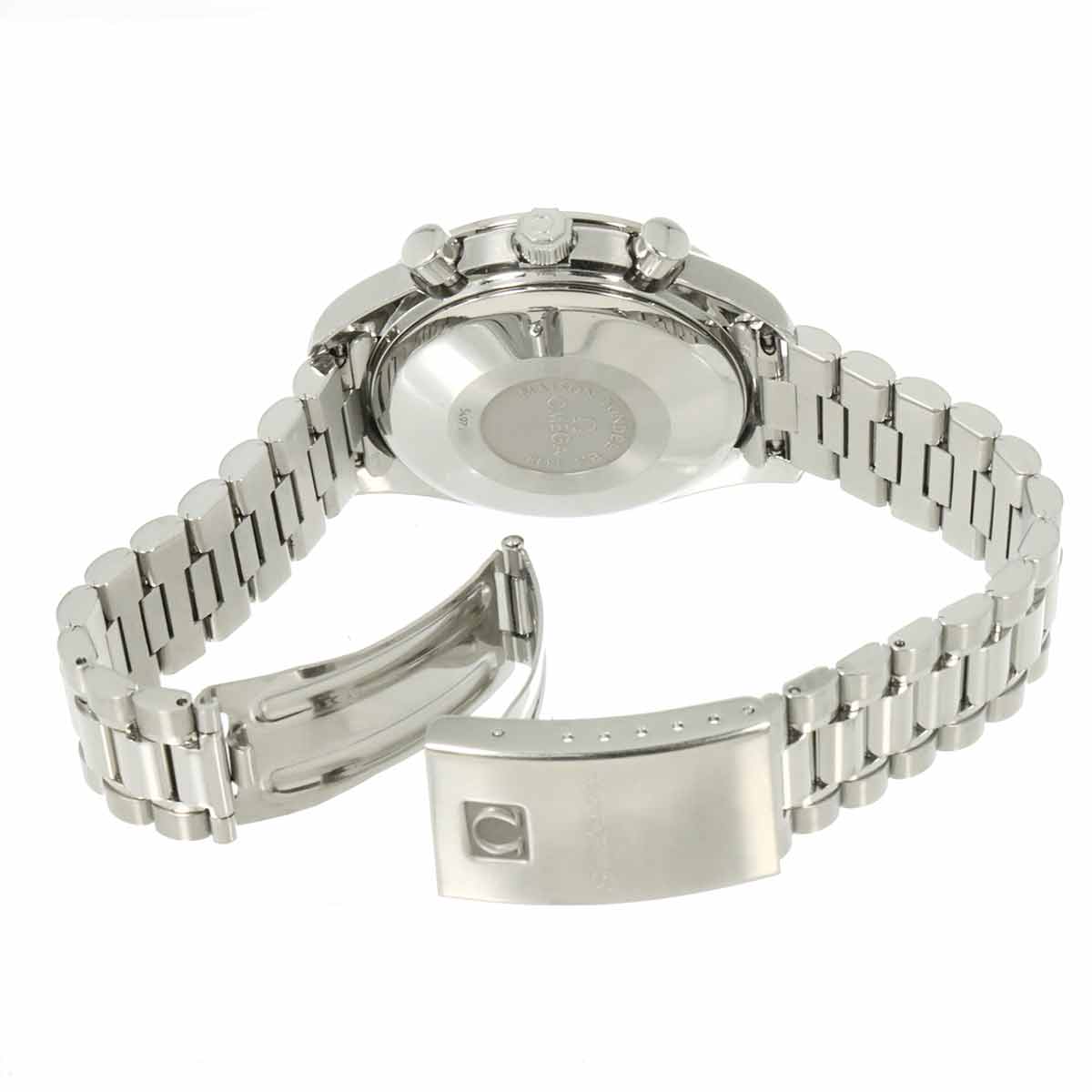 Speedmaster 3521 30 Triple calendar Chronograph Silver Dial