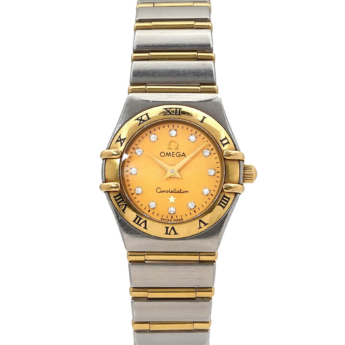 Constellation Mini 1262.15 750 YG Quartz 12P Diamond Ladies
