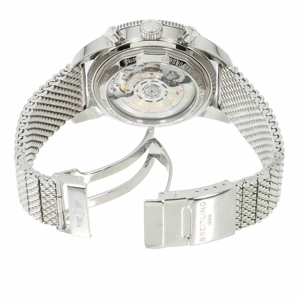 Super Ocean Heritage B01 Chronograph AB0162 Blue Dial Mens