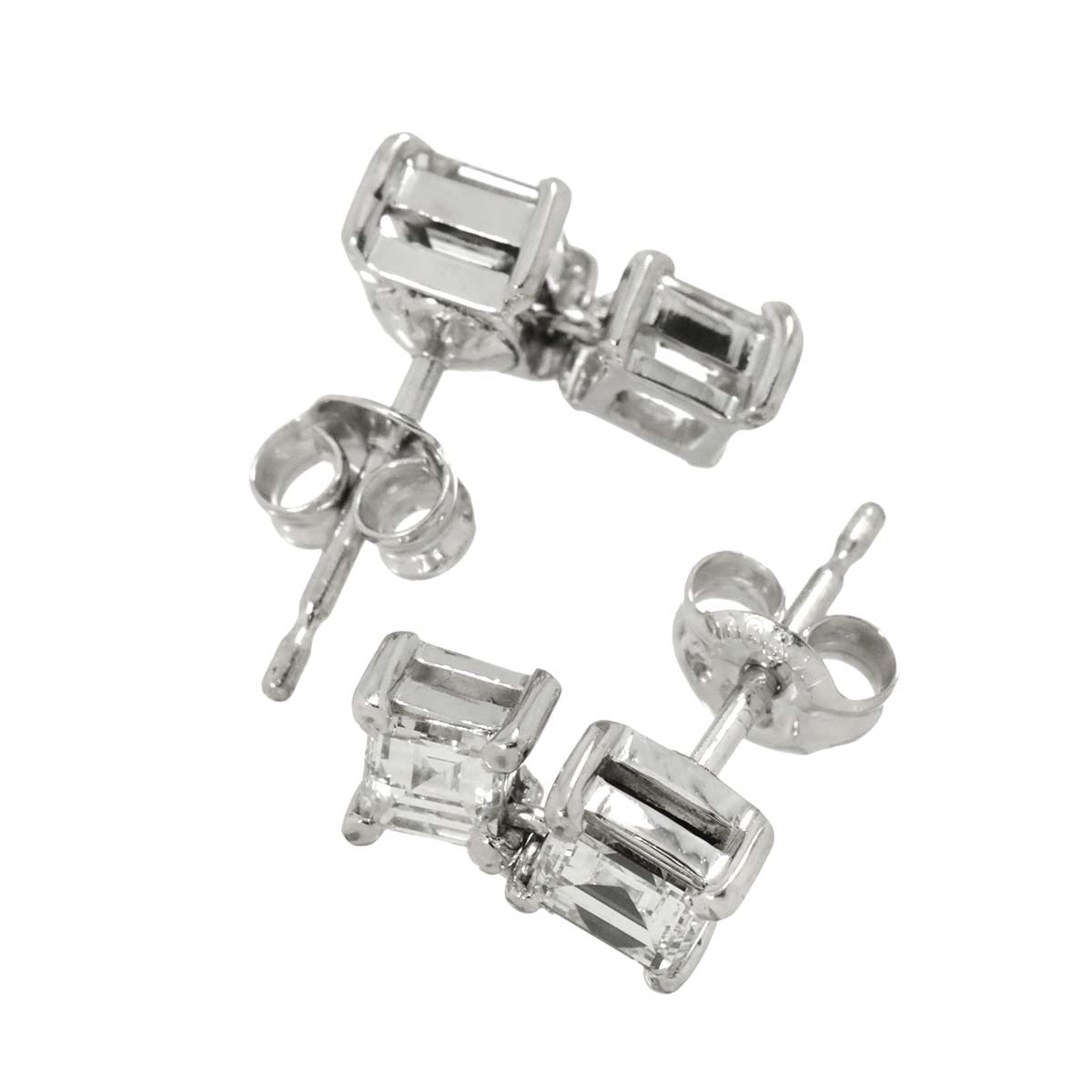 Diamond 1.17ct Earrings Pierced Pt Platinum