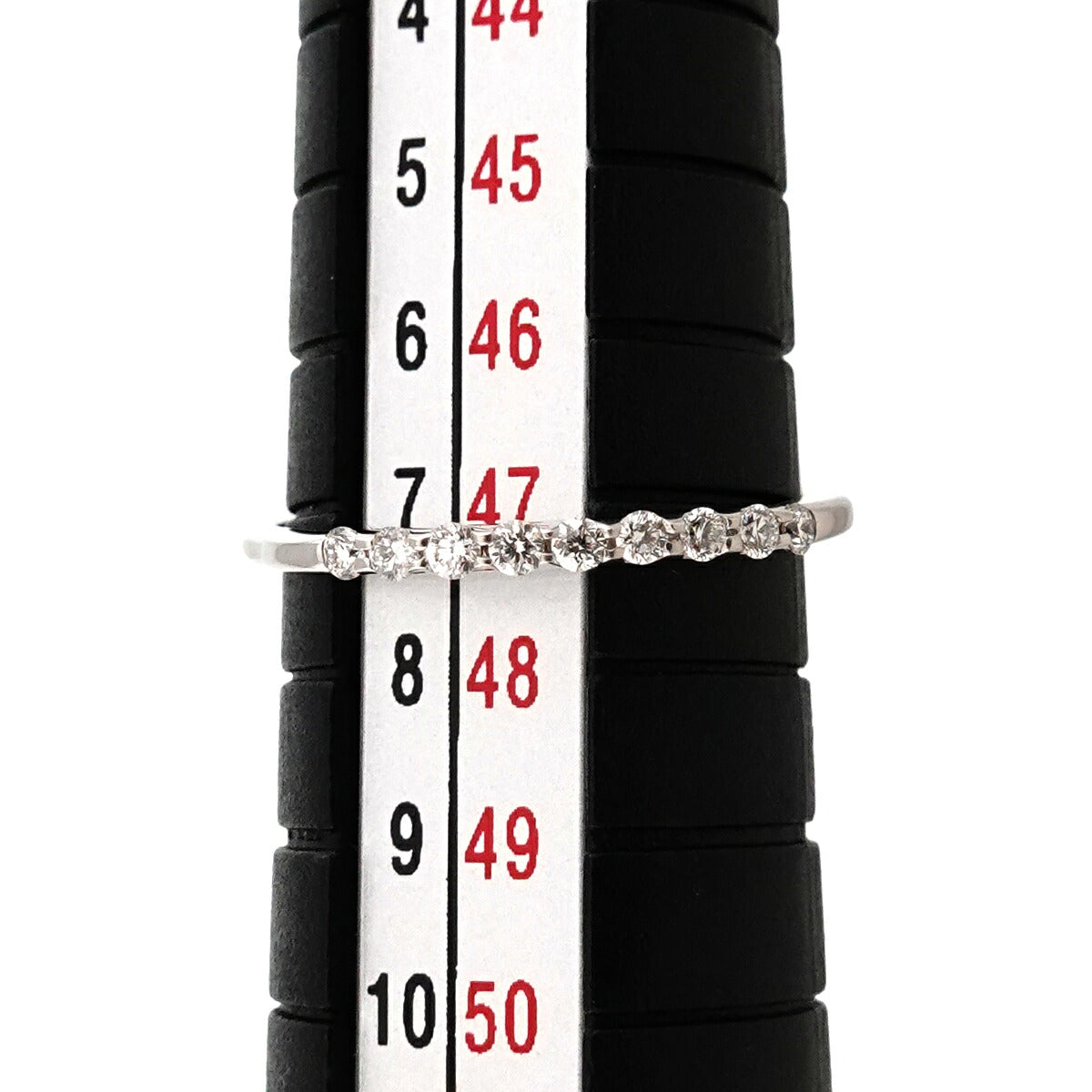 Diamond 0.10ct Ring 18K WG 750 Size4(US)