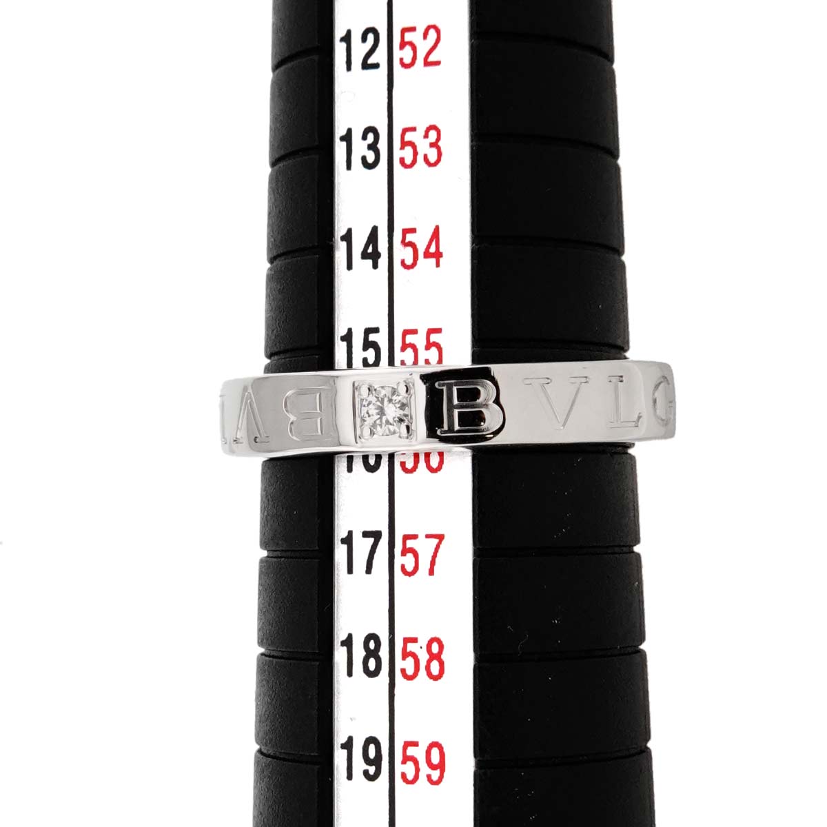 B-ZERO1 Diamond 1P Ring 18K WG 750 size7.25-7.5(US)