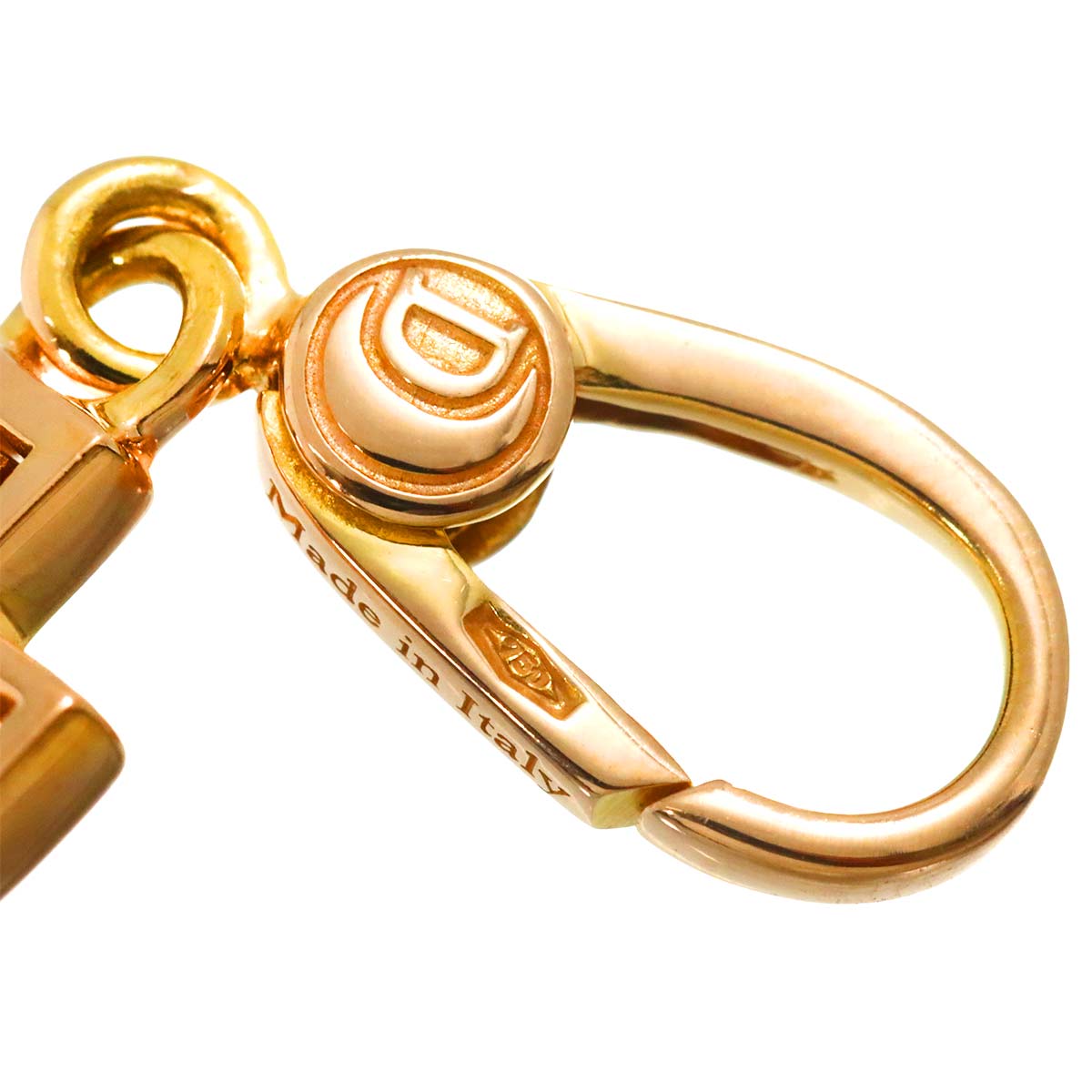 Belle Epoque Diamond Cross Pendant Top Charm 18K PG 750