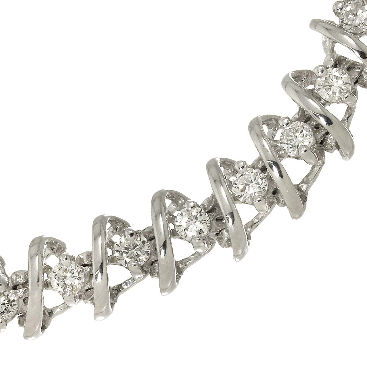 Diamond 2.00ct Bracelet 18K K18 WG White Gold 750
