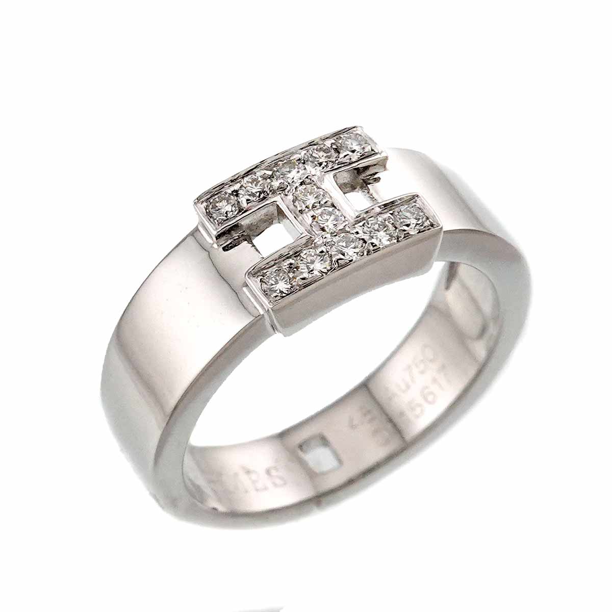 Hercules Diamond Ring 18K White Gold 750 Size48 4.5(US)