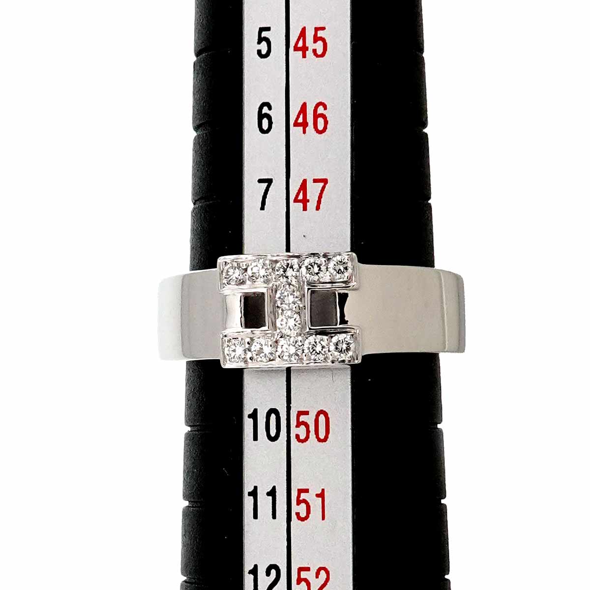 Hercules Diamond Ring 18K White Gold 750 Size48 4.5(US)