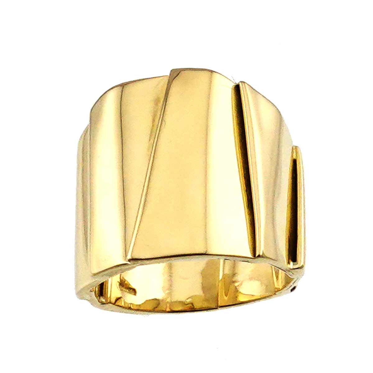 Ring 18K Yellow Gold 750 Size10 4.75(US)