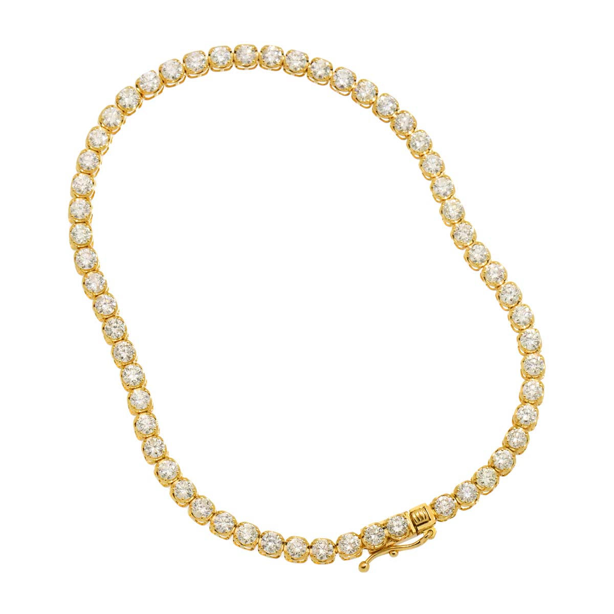 Diamond 3.00ct Bracelet K18 YG Yellow Gold 750