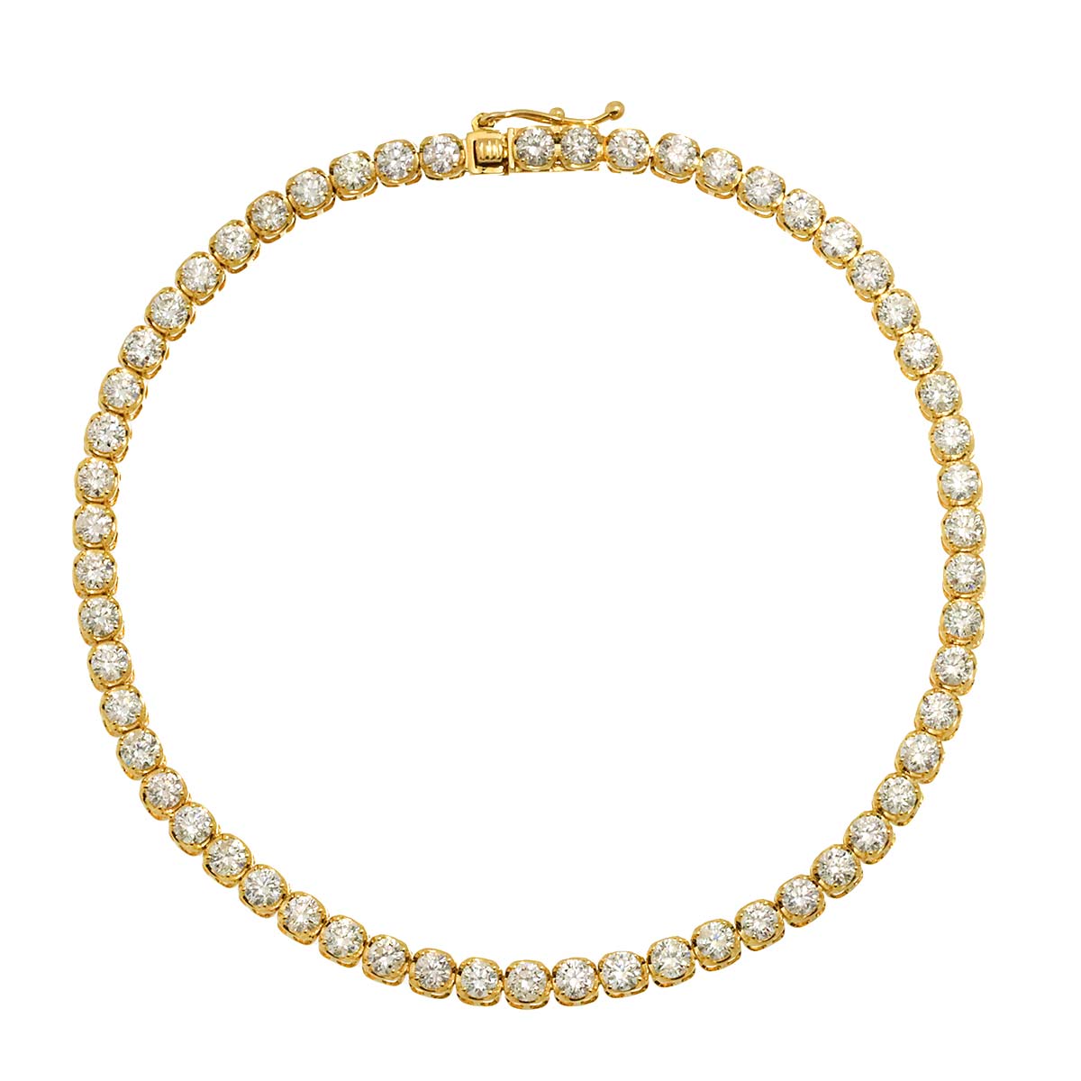 Diamond 3.00ct Bracelet K18 YG Yellow Gold 750