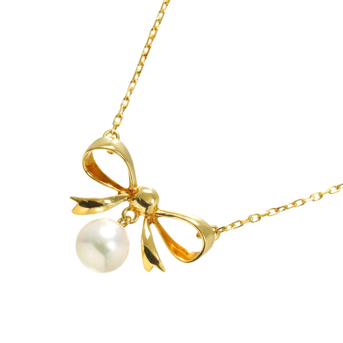 Akoya Pearl 7.0mm Necklace 18K YG 750