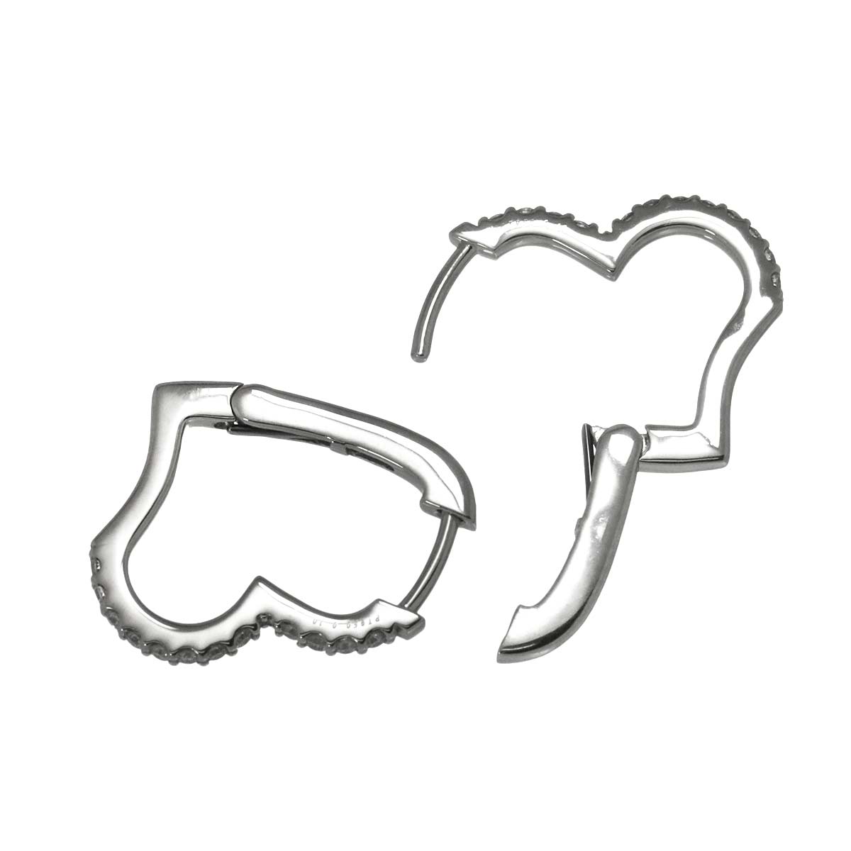 Diamond 0.10ct/0.10ct Earrings Pierced Pt Platinum