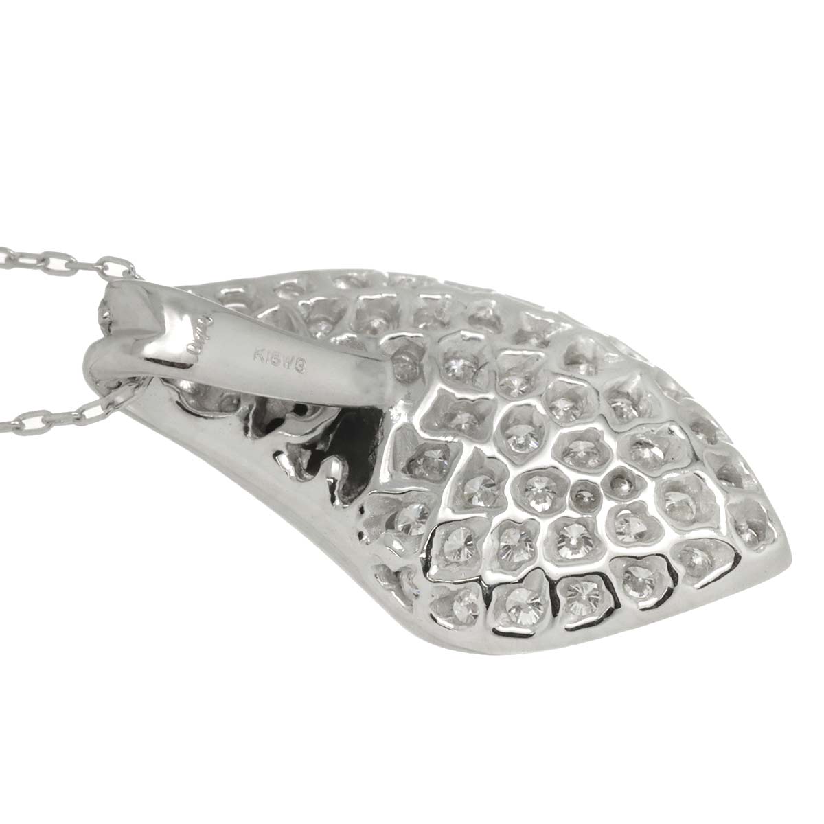 Diamond 0.70ct Necklace 18K WG White Gold 750