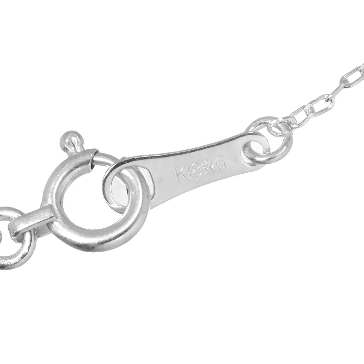 Diamond 0.70ct Necklace 18K WG White Gold 750