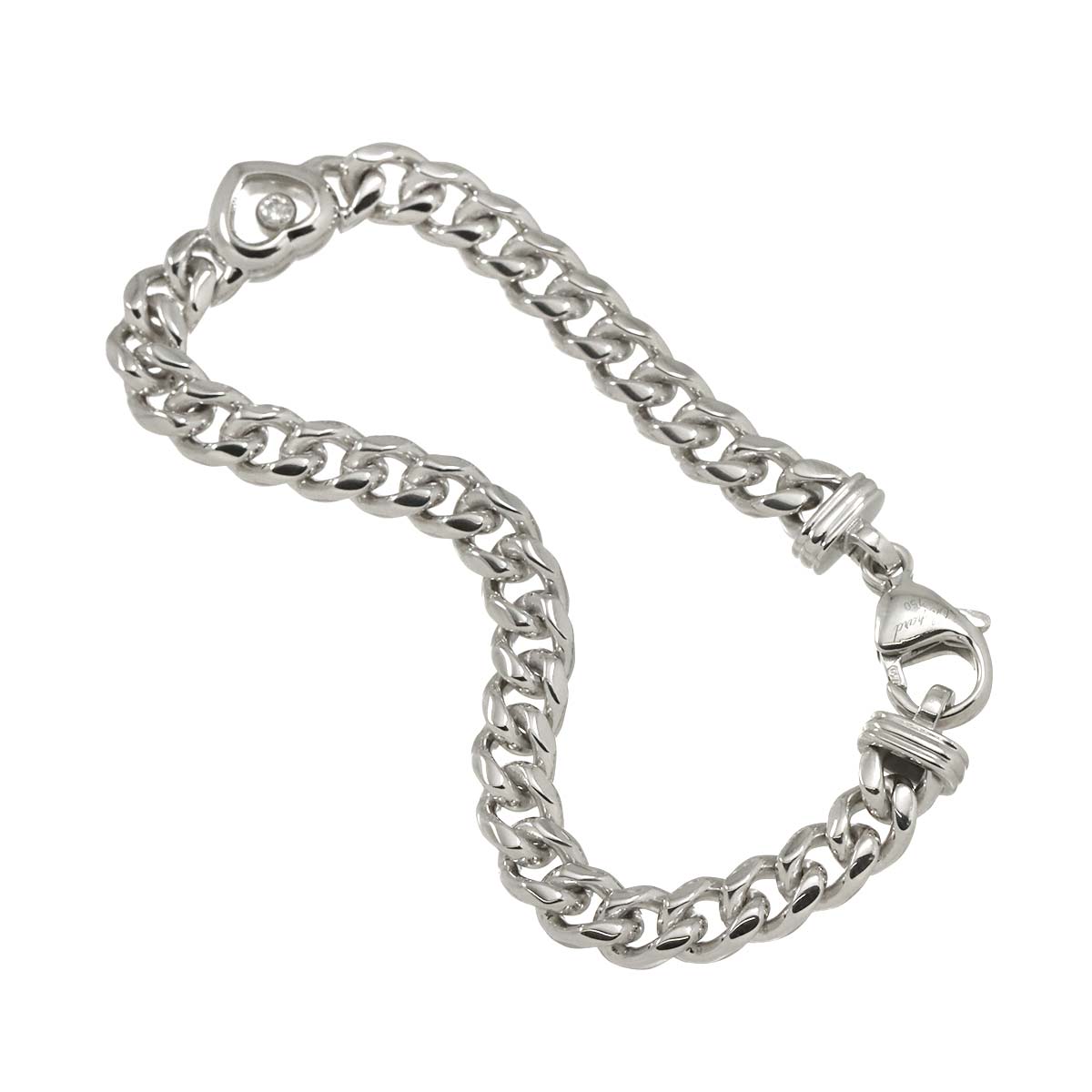 Happy Heart Diamond Bracelet 18K WG 750