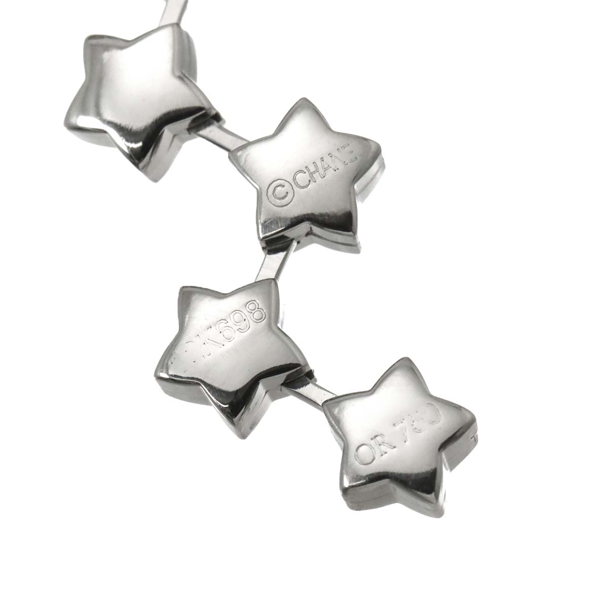 Comet Diamond Necklace 18K White Gold 750