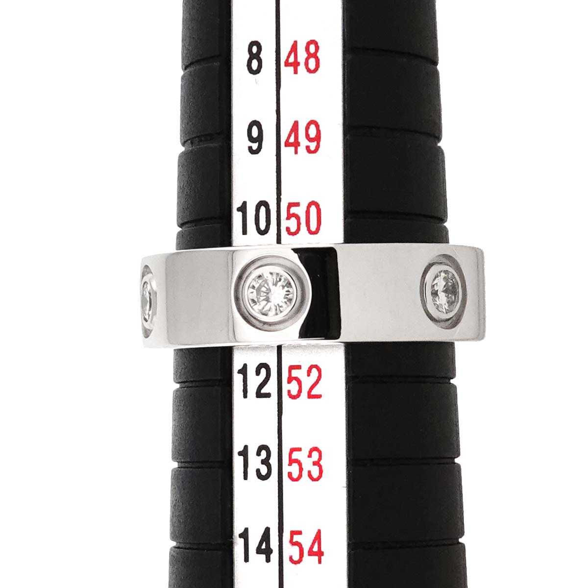 Love Ring Full Diamond 18K White Gold size51 5.5-5.75(US)