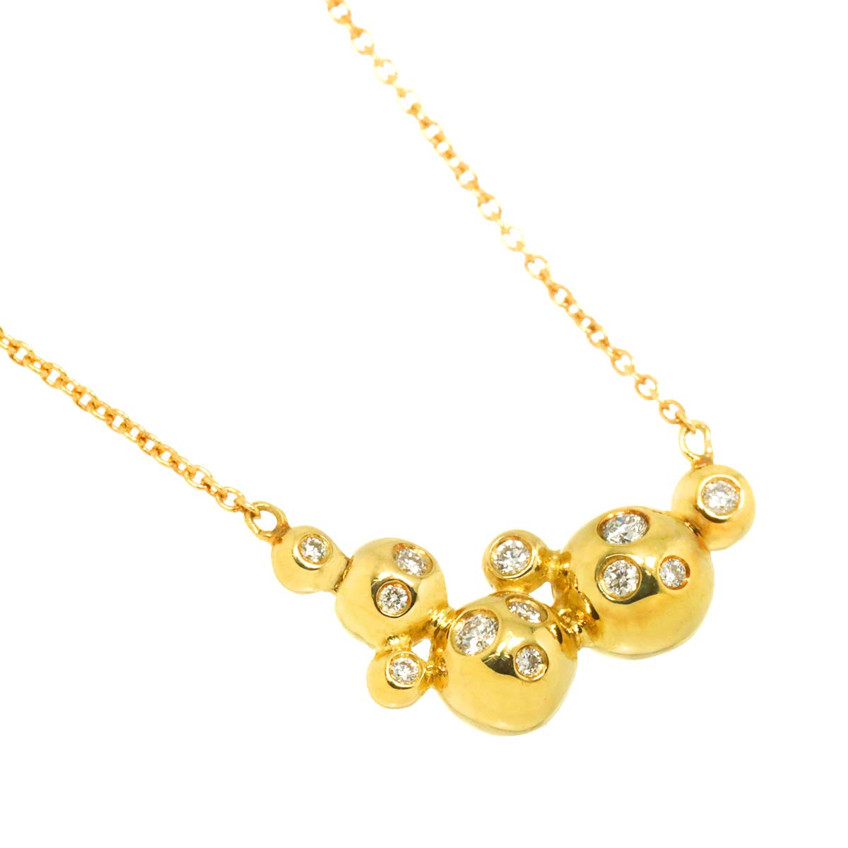 MOONLIGHT GRAPES Diamond Necklace 18K YG 750