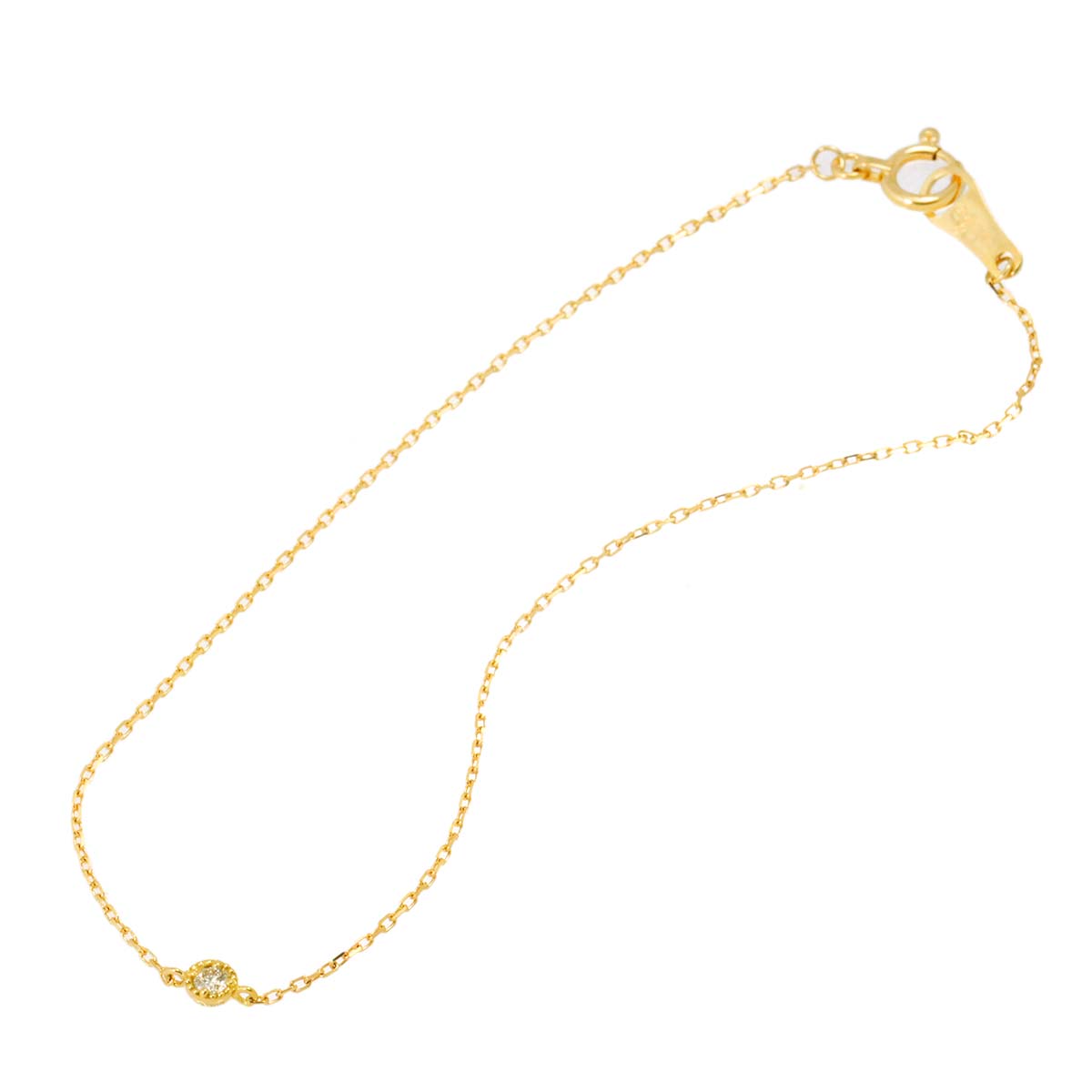 Diamond 0.03ct Bracelet 18K Yellow Gold 750