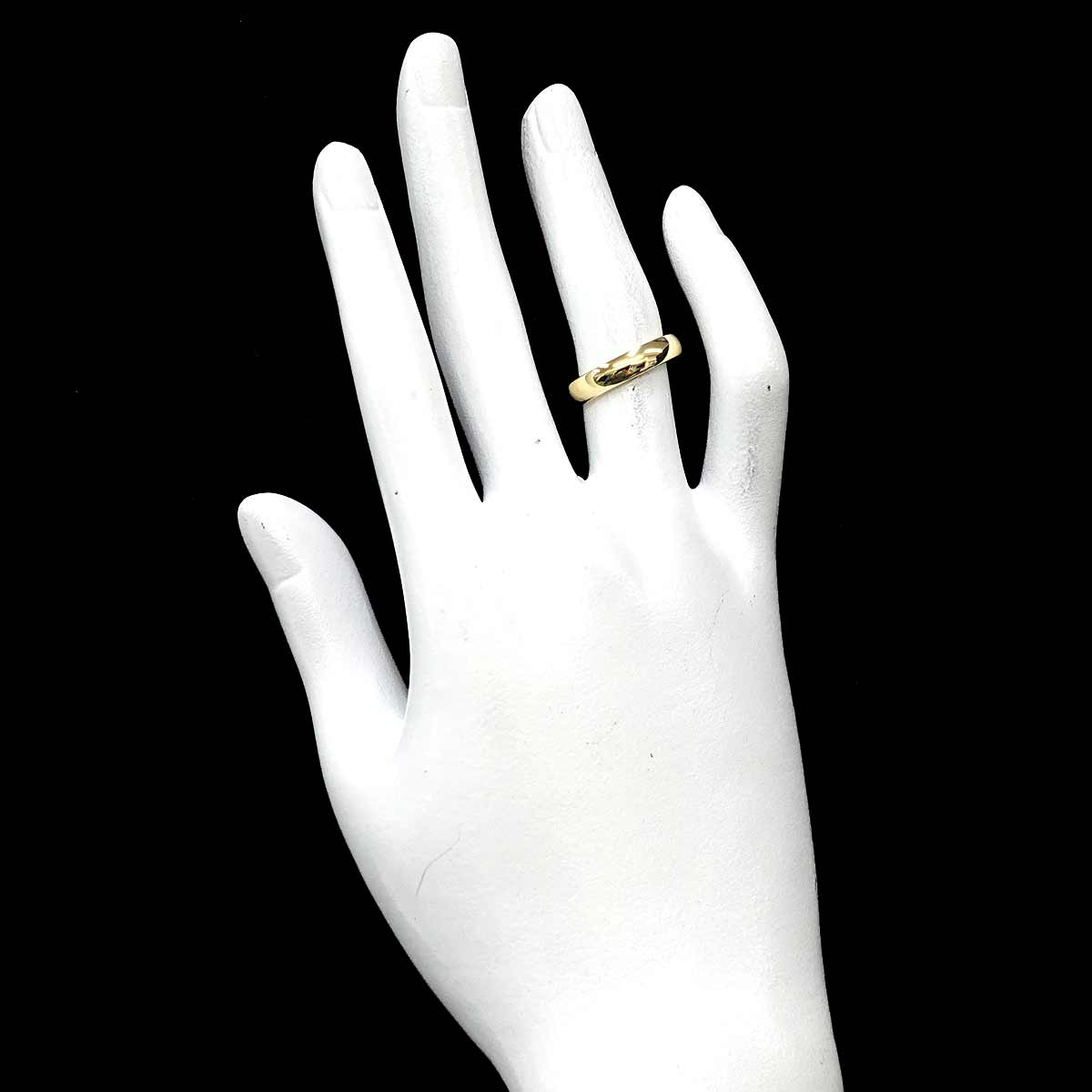 Forever Band Ring 18K Yellow Gold 750 Size 4.75-5(US)