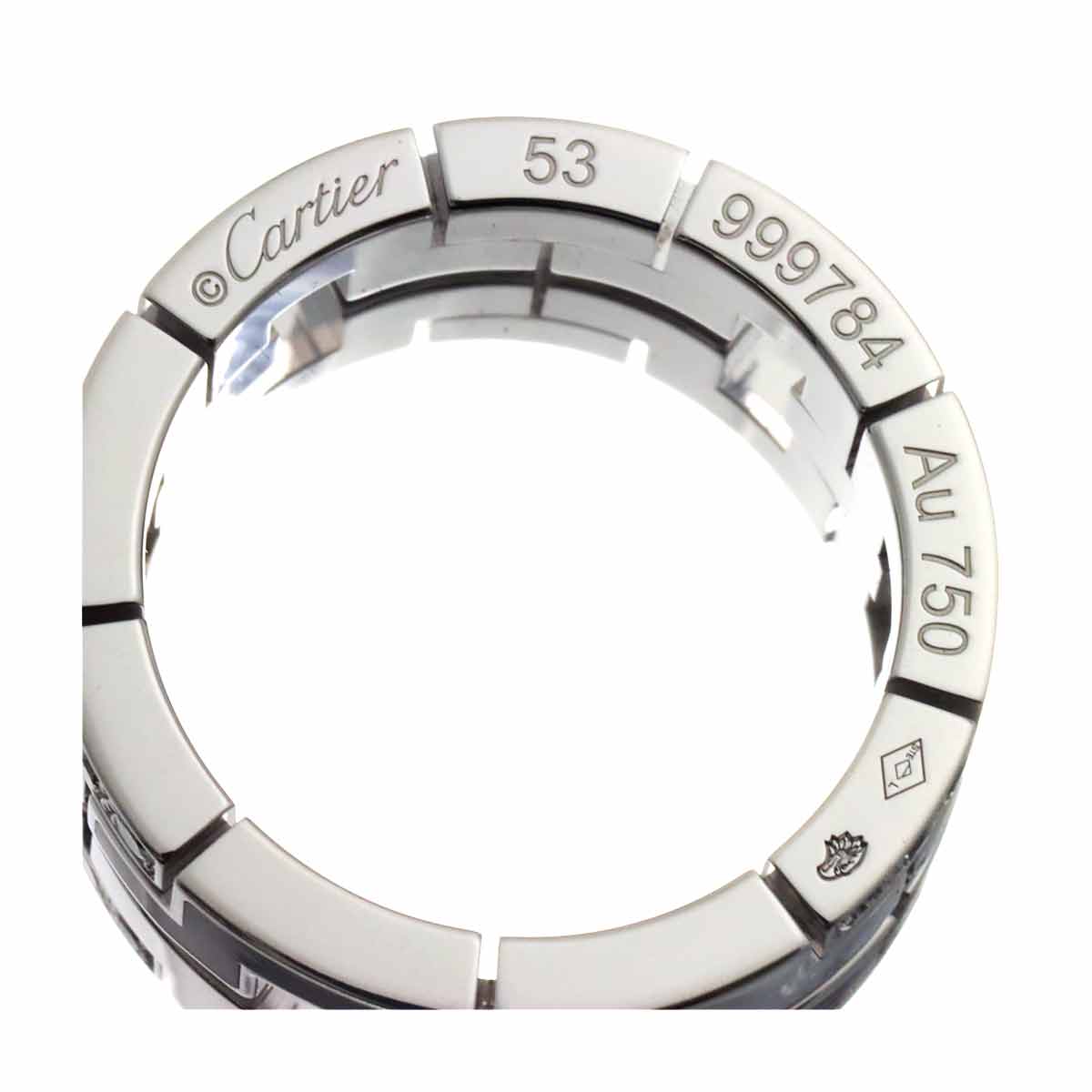 Dragon Padlock Diamond Enamel Ring 18K WG 750 Size53 6-6.25(US)