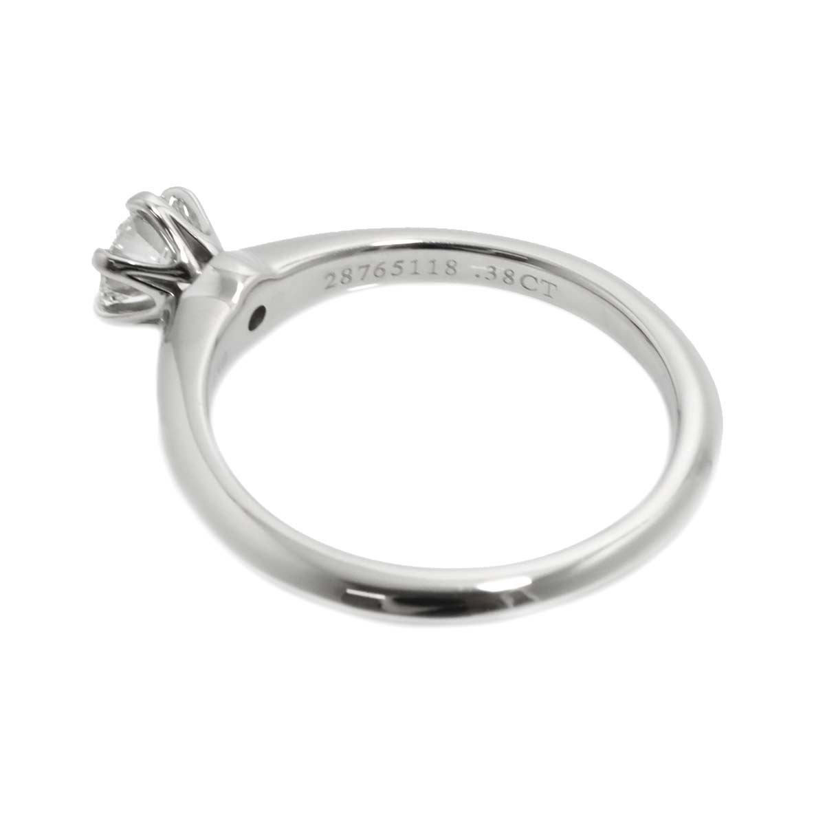 Diamond 0.38ct I/VVS2/3EX Ring Platinum Size5.25(US)