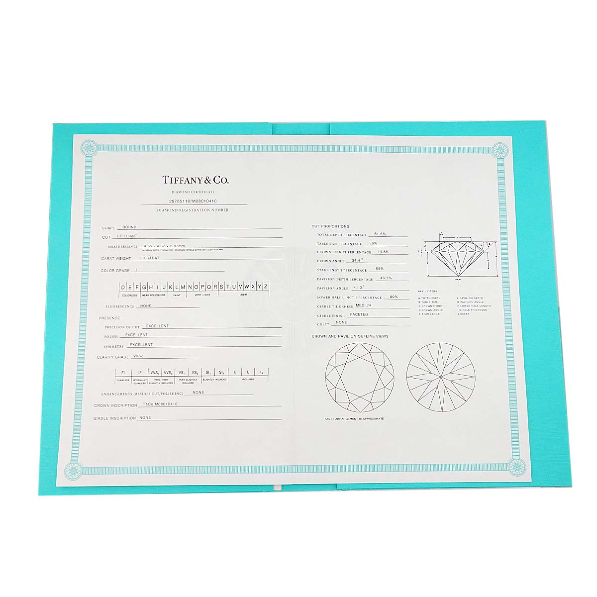 Diamond 0.38ct I/VVS2/3EX Ring Platinum Size5.25(US)