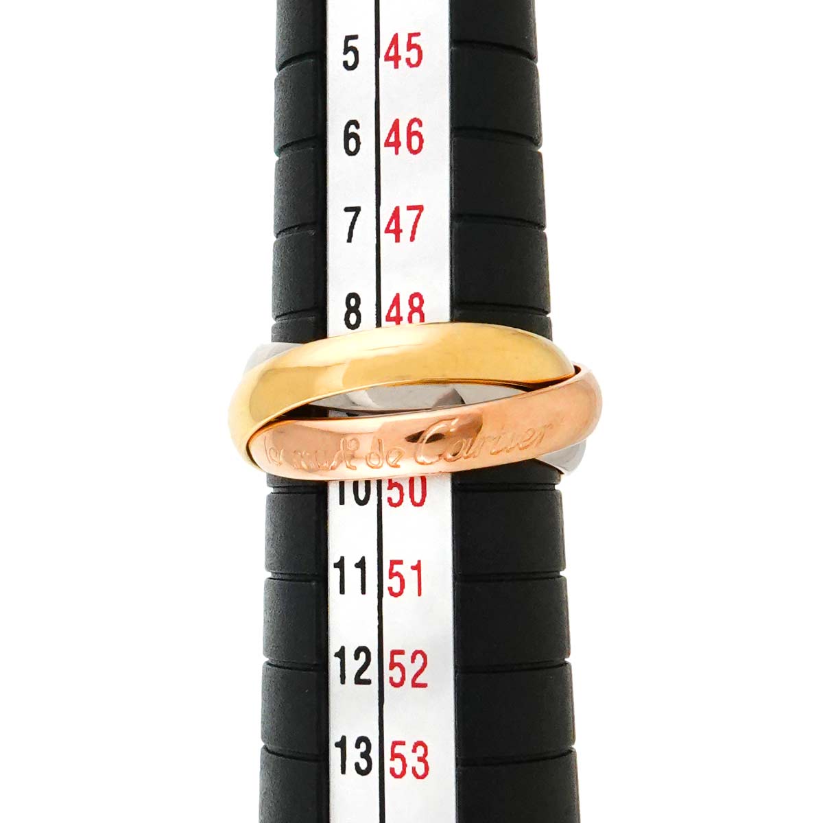 Trinity Ring MM 18K YG WG PG 750 Size49 4.75-5(US)