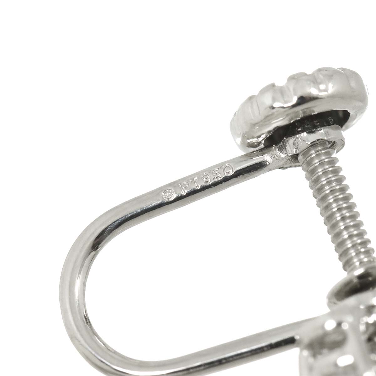 Aria Diamond Earrings Clip on Platinum