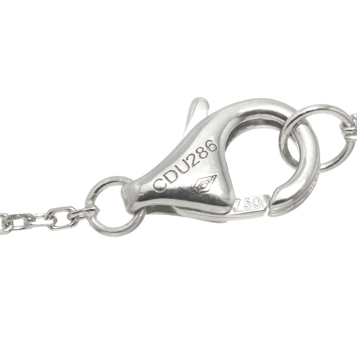 C De Diamond 0.50ct H/VVS1/3EX Necklace 18K WG 750