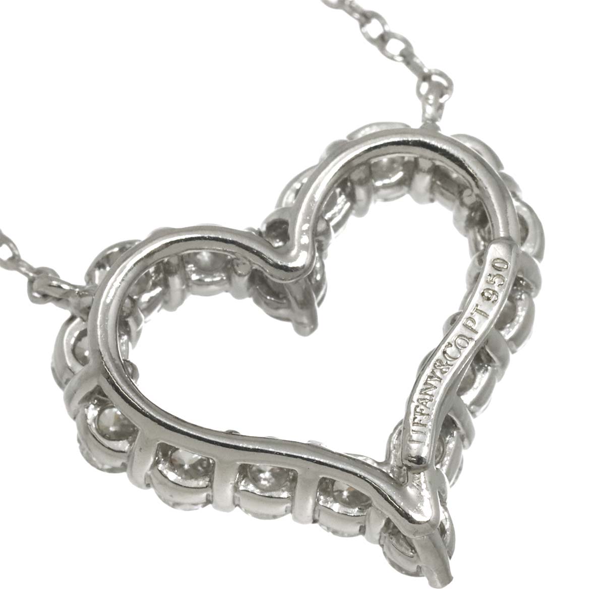 Sentimental Heart Diamond Necklace Platinum