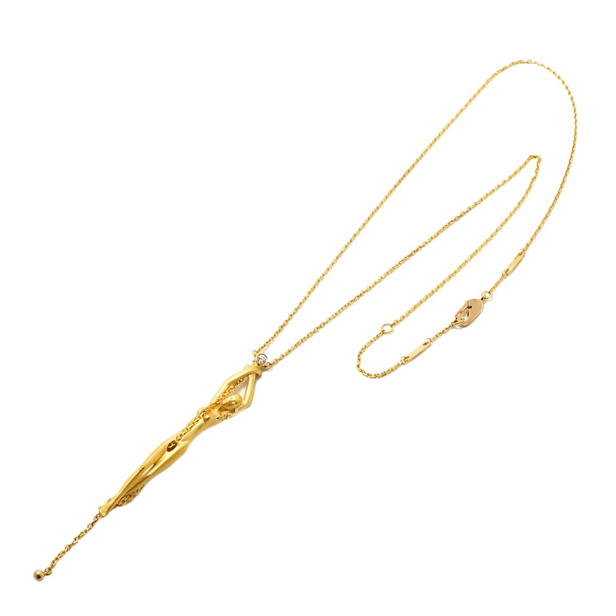 Diamond Necklace 18K YG 750