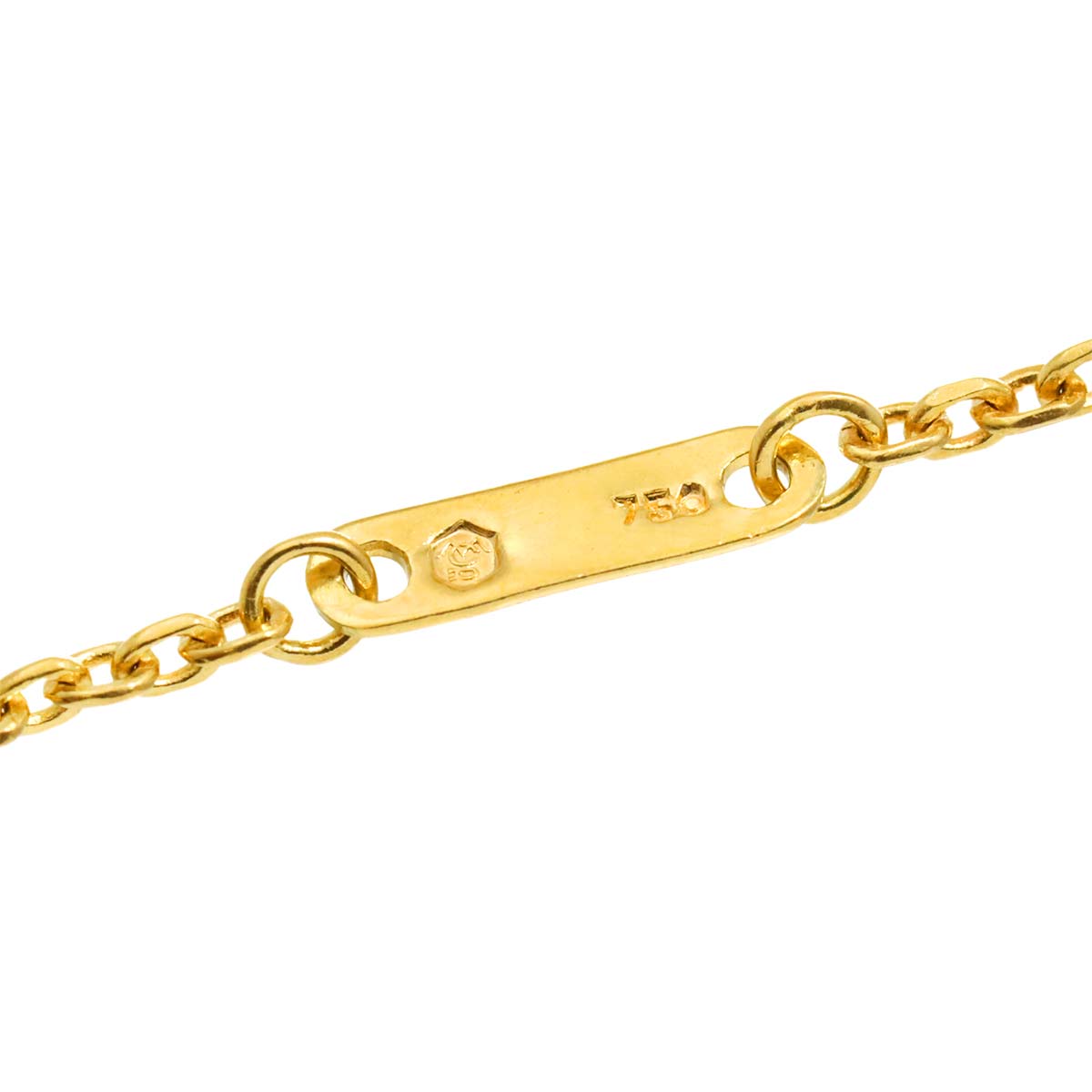 Diamond Necklace 18K YG 750