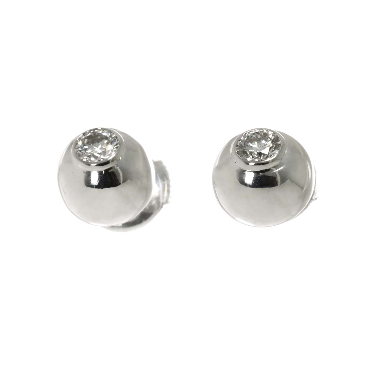 Perles De Diamants Diamond Earrings Pierced 18K WG 750