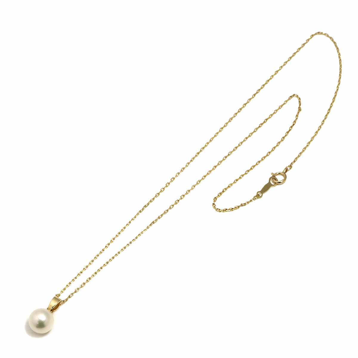 Akoya Pearl 7.7mm Necklace 18K YG 750