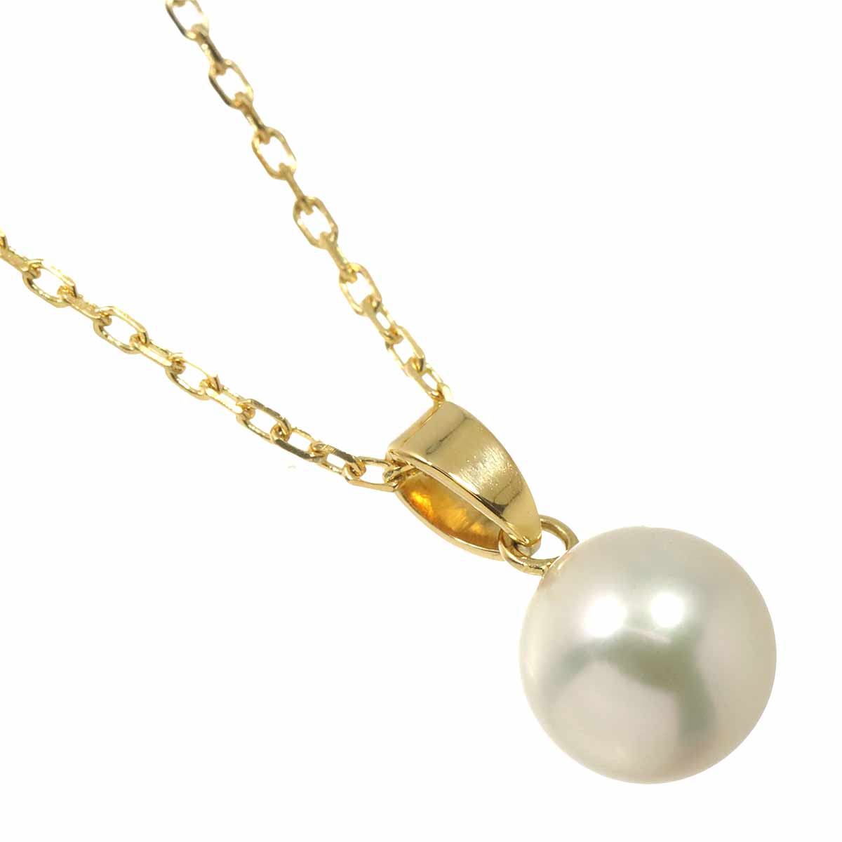Akoya Pearl 7.7mm Necklace 18K YG 750
