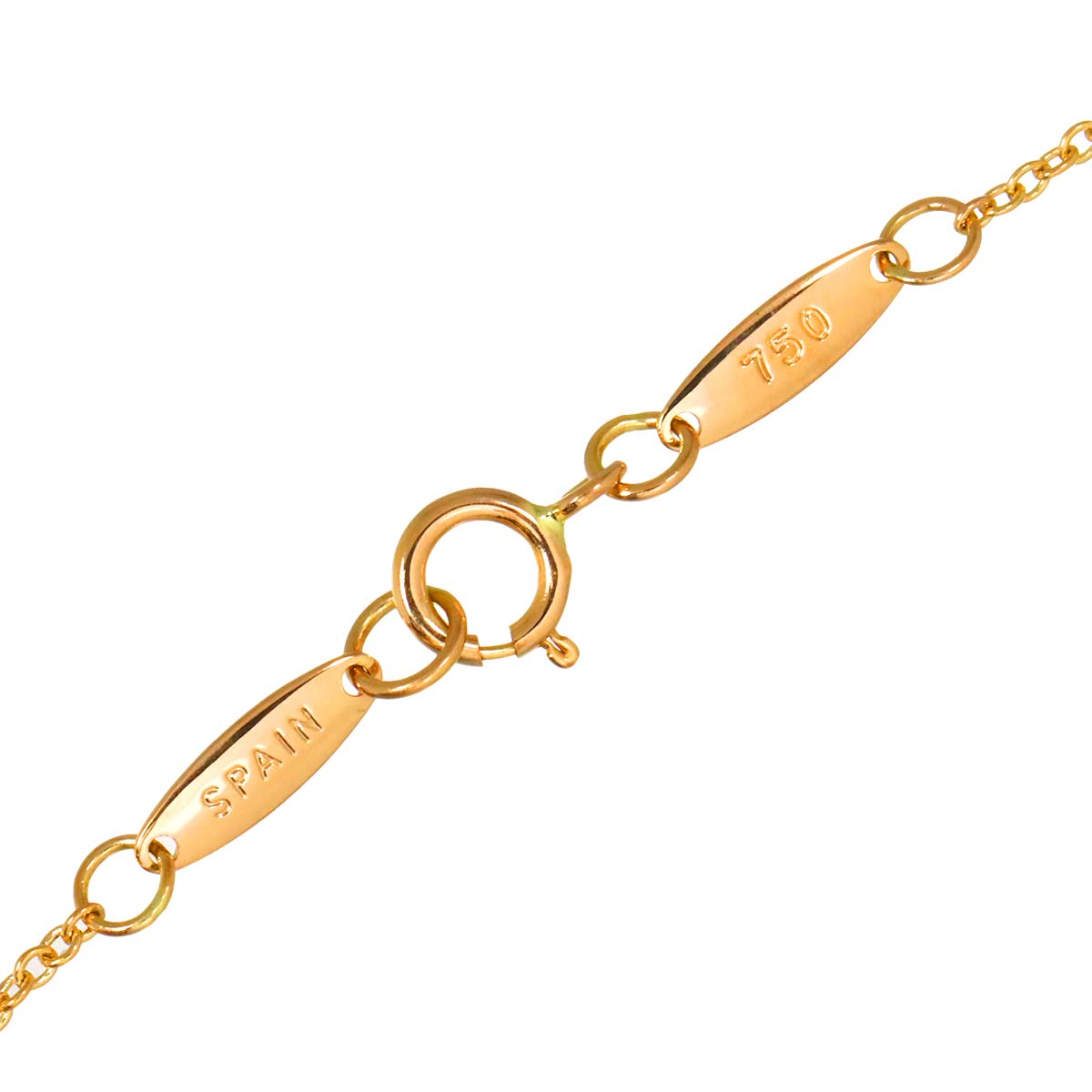 By The Yard Diamond 3P Necklace 18K PG 750