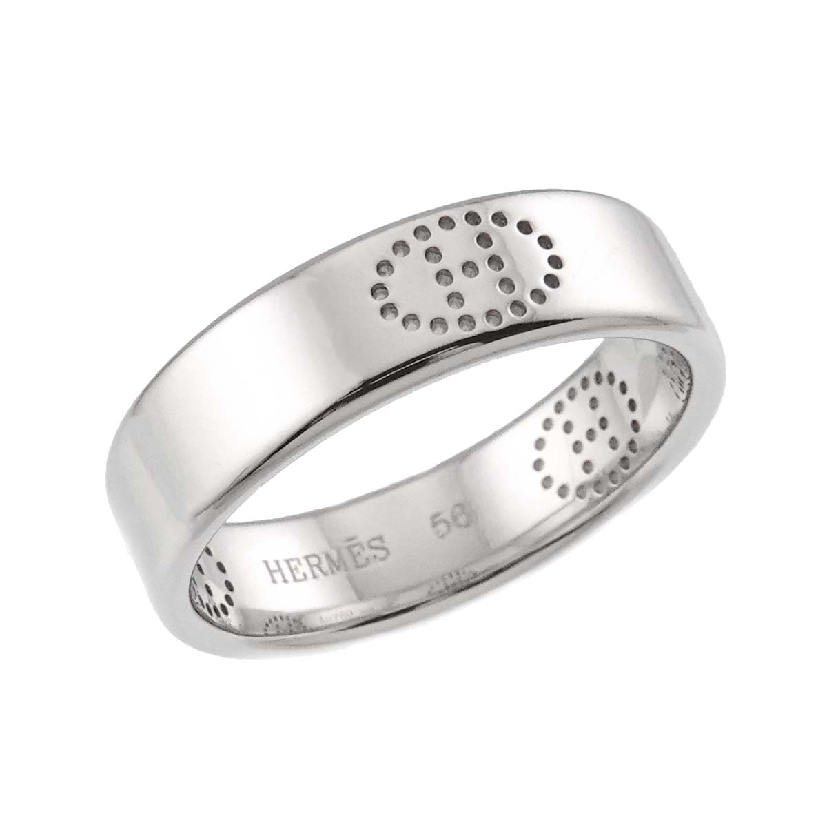 Eclipse Ring 18K White Gold 750 Size56 7.25-7.5(US)