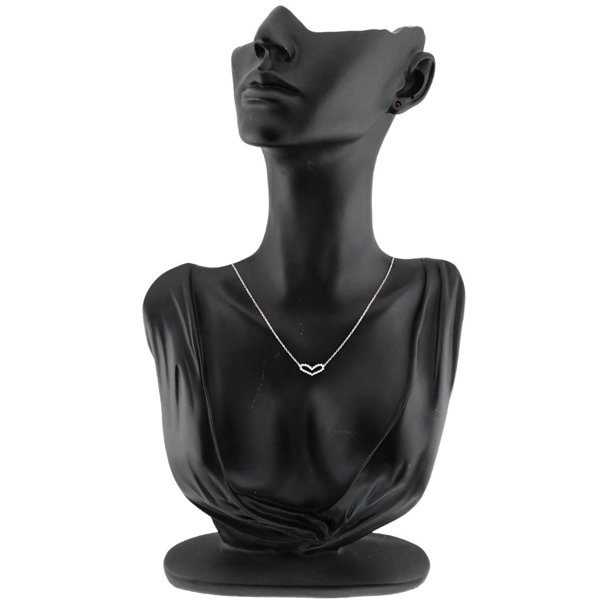 Diamond 0.13ct Necklace 18K White Gold 750