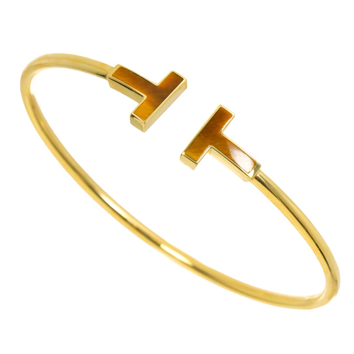 TWire Tigers Eye Bracelet 18K YG 750