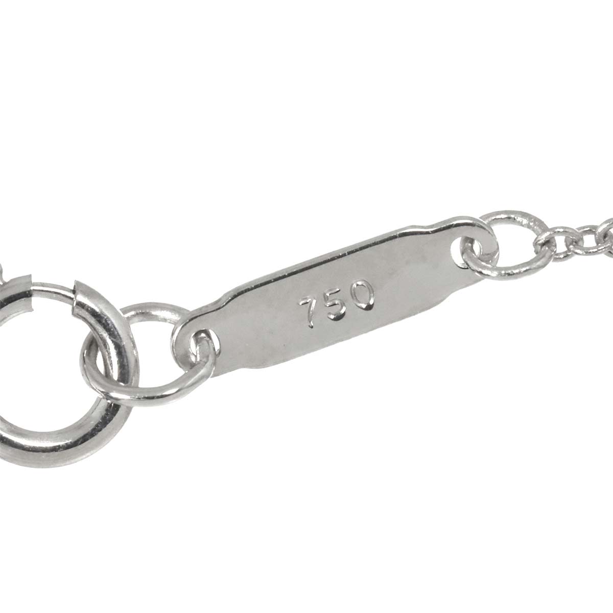 Cross Diamond Necklace 18K White Gold 750