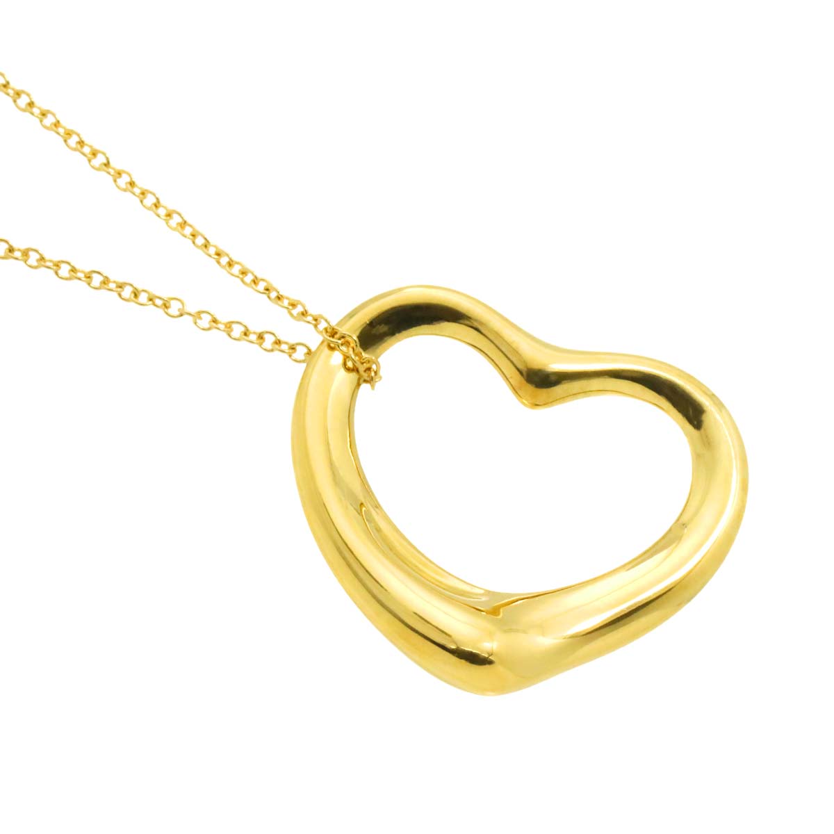 Open Heart Necklace 18K Yellow Gold 750